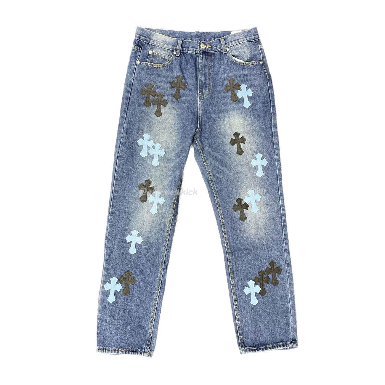 Chrome Hearts Blue Jeans Cross Patch (1) - newkick.org